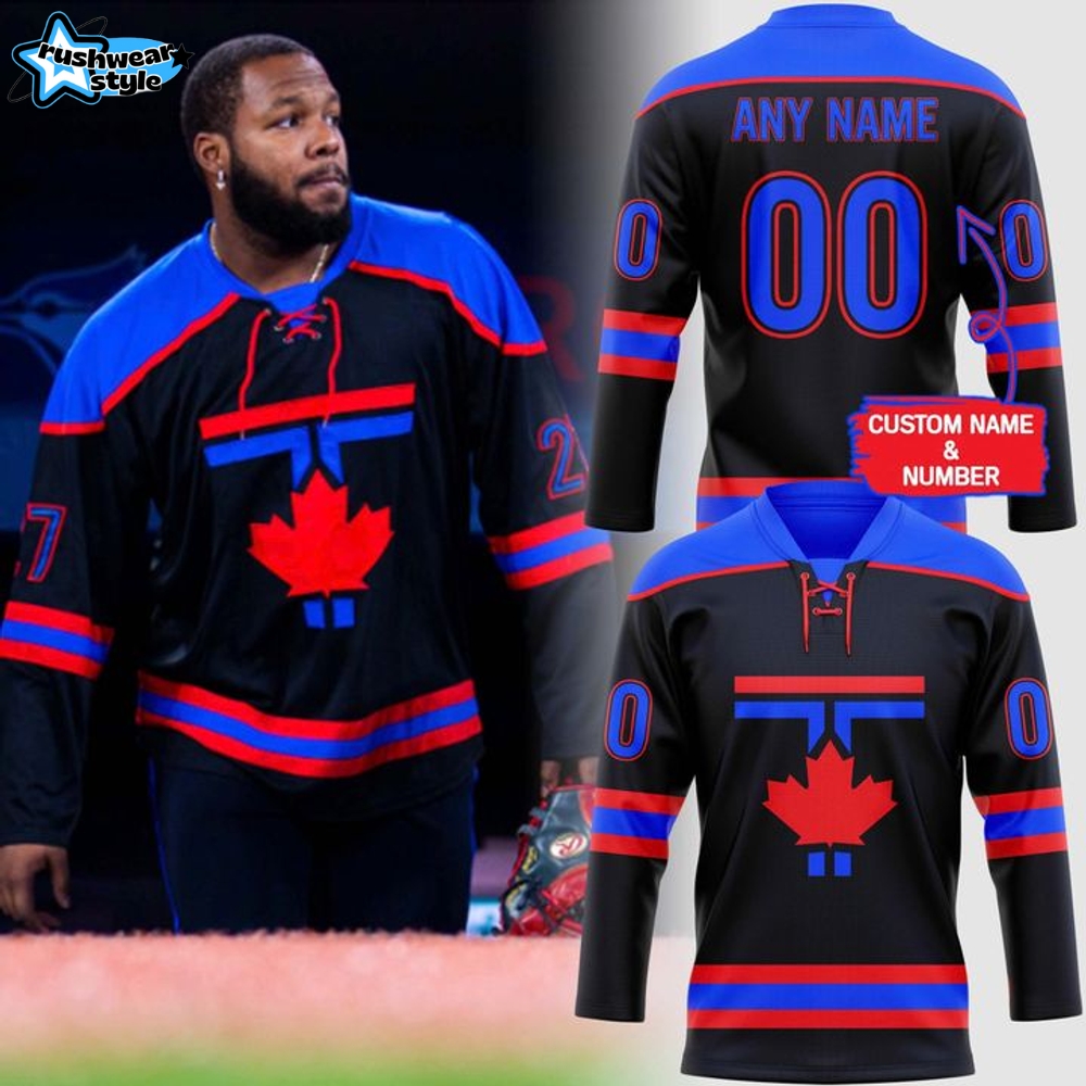 Toronto Blue Jays City Connect Personalized Hockey Jersey Toronto Blue Jays City Connect Personalized Hockey Jersey