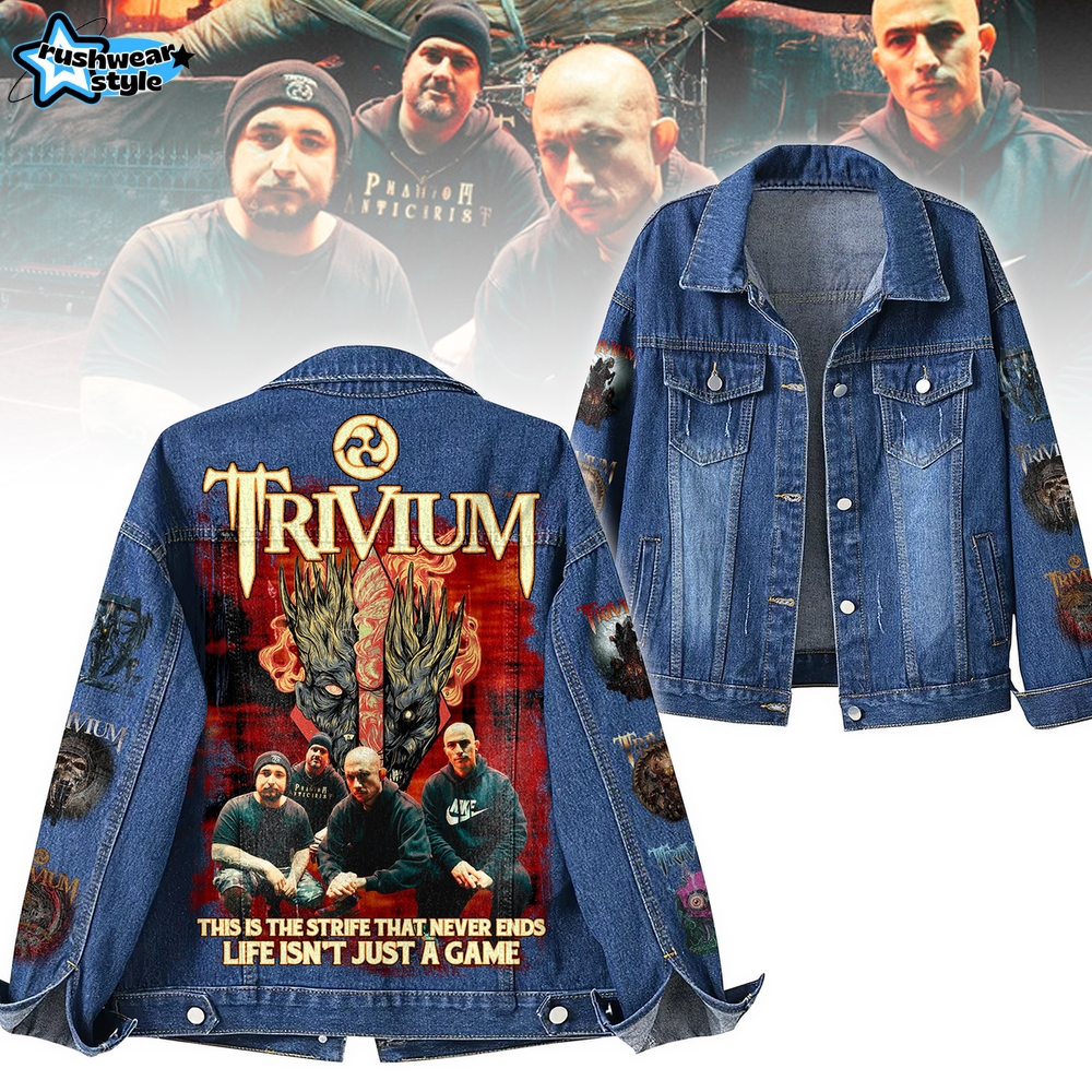 Trivium UK and EU Summer Tour 2025 Special Denim Jacket Trivium UK and EU Summer Tour 2025 Special Denim Jacket