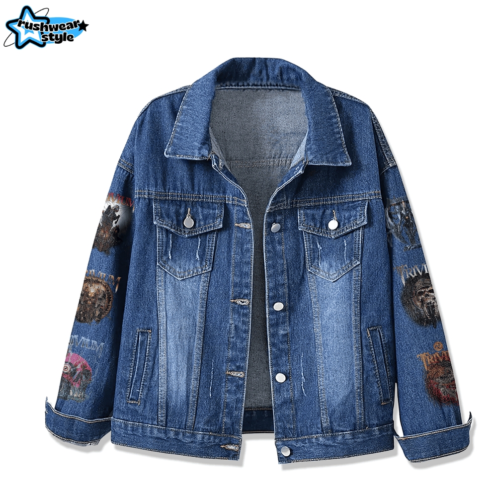 Trivium UK and EU Summer Tour 2025 Special Denim Jacket Trivium UK and EU Summer Tour 2025 Special Denim Jacket