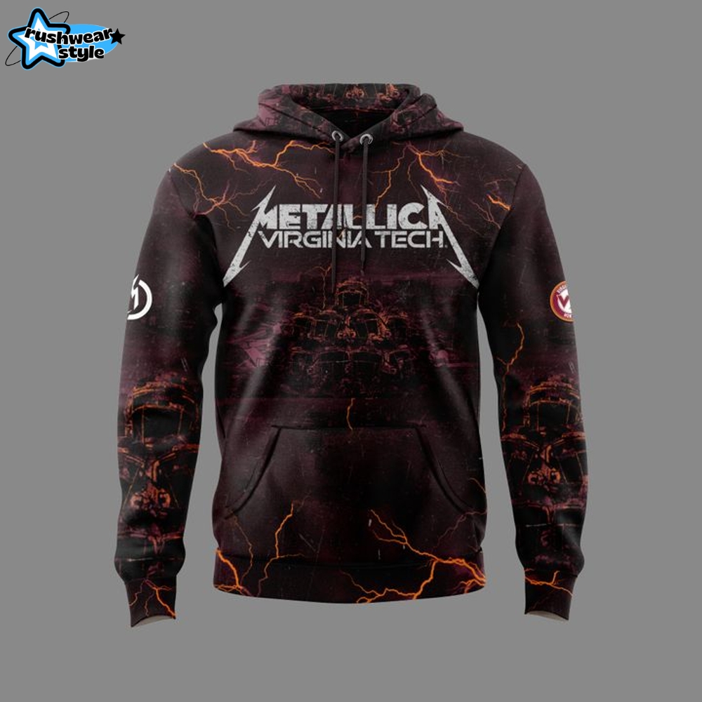 Virginia Tech Hokies x Metallica M72 World Tour "Exit Light Enter Night" Special Hoodie Virginia Tech Hokies x Metallica M72 World Tour "Exit Light Enter Night" Special Hoodie