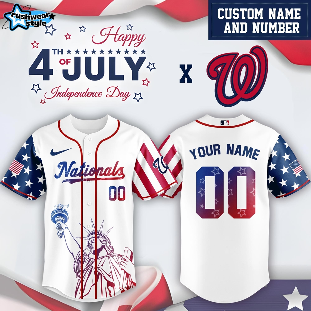 Washington Nationals x 4th Of July USA Baseball Jersey 2025 Washington Nationals x 4th Of July USA Baseball Jersey 2025
