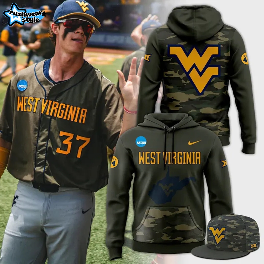 West Virginia Mountaineers Baseball Camo New 2025 Hoodie Set West Virginia Mountaineers Baseball Camo New 2025 Hoodie Set