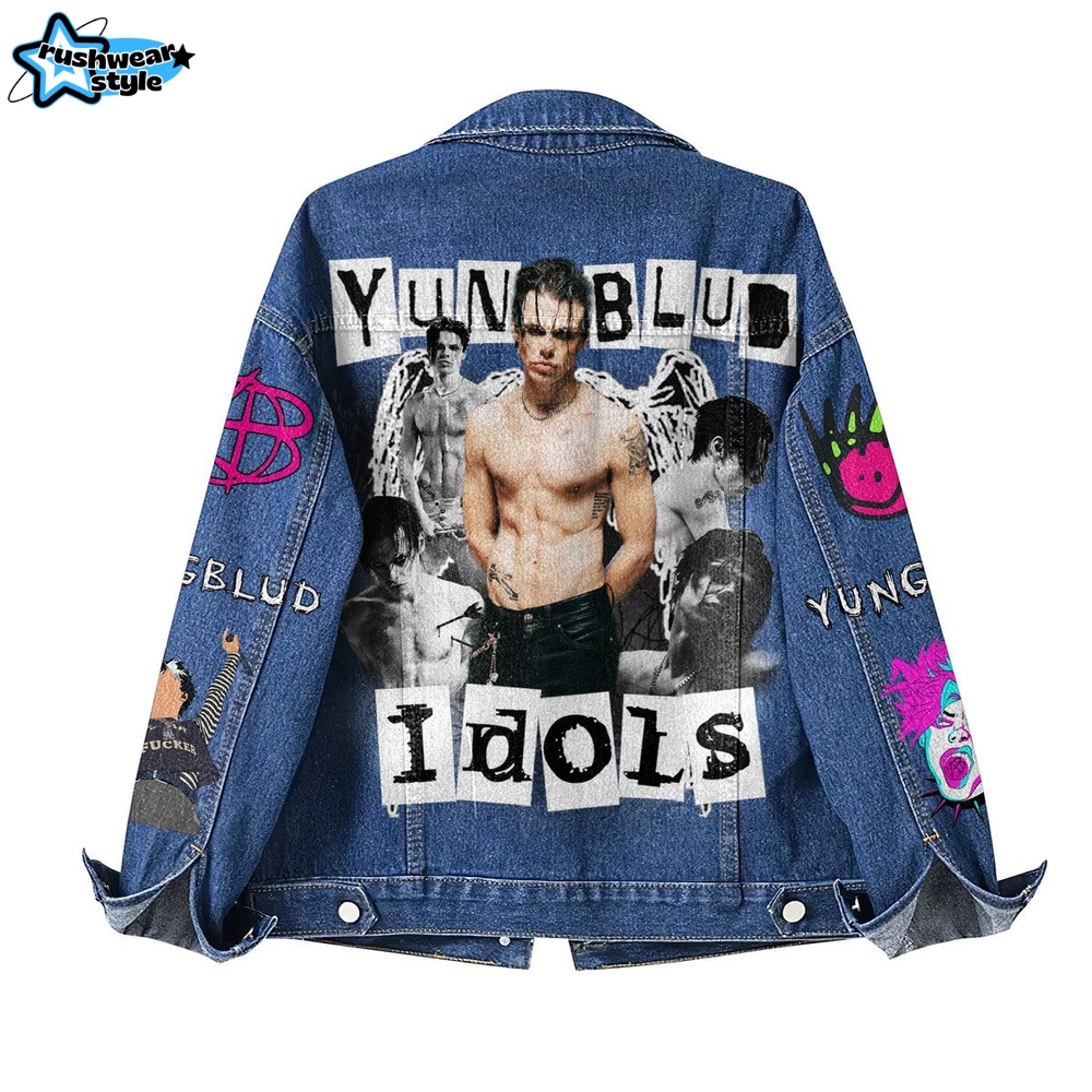 Yungblud 2025 Idols World Tour Premium Denim Jacket Yungblud 2025 Idols World Tour Premium Denim Jacket