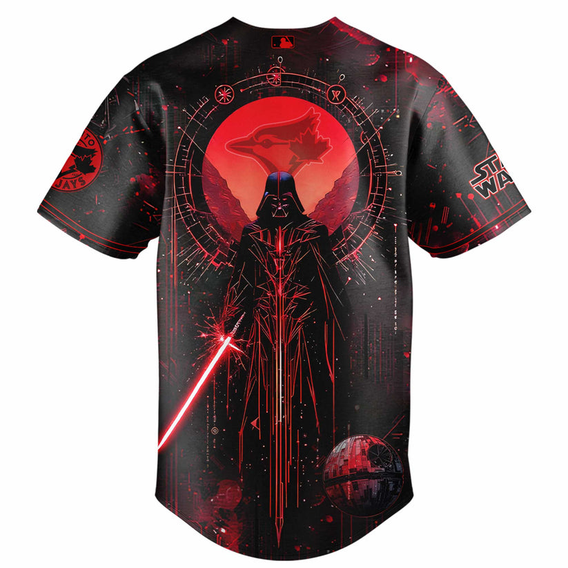 Toronto Blue Jays MLB x Star Wars Darth Vader Baseball Jersey Toronto Blue Jays MLB x Star Wars Darth Vader Baseball Jersey