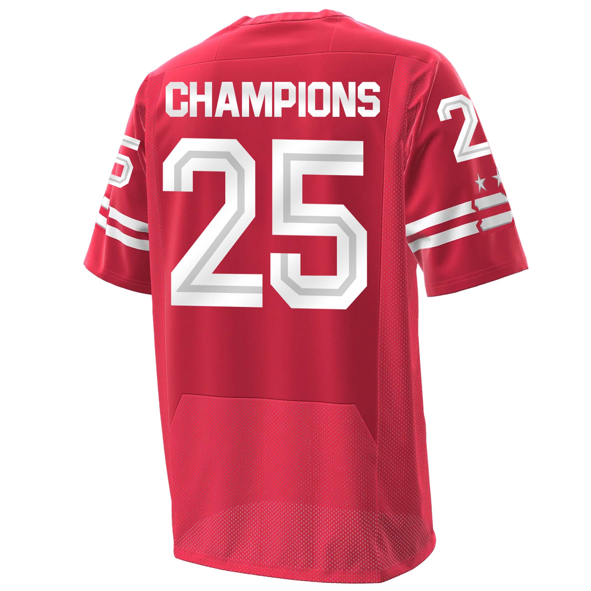DC Defenders 2025 United Football League Special Red Football Jersey DC Defenders 2025 United Football League Special Red Football Jersey