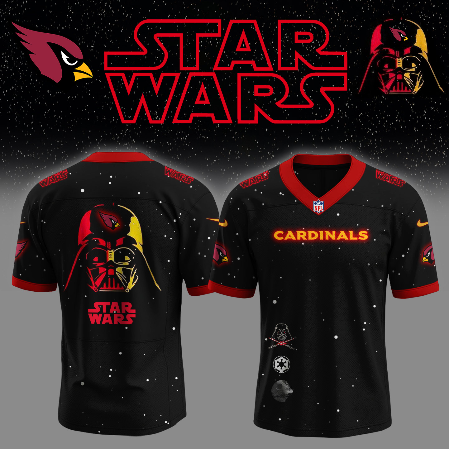 Arizona Cardinals NFL x Star Wars Night 2025 Football Jersey Arizona Cardinals NFL x Star Wars Night 2025 Football Jersey