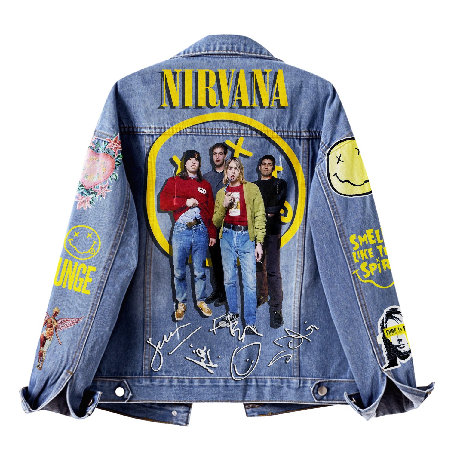 Nirvana "Smells Like Teen Spirit" 2025 Denim Jacket Nirvana "Smells Like Teen Spirit" 2025 Denim Jacket