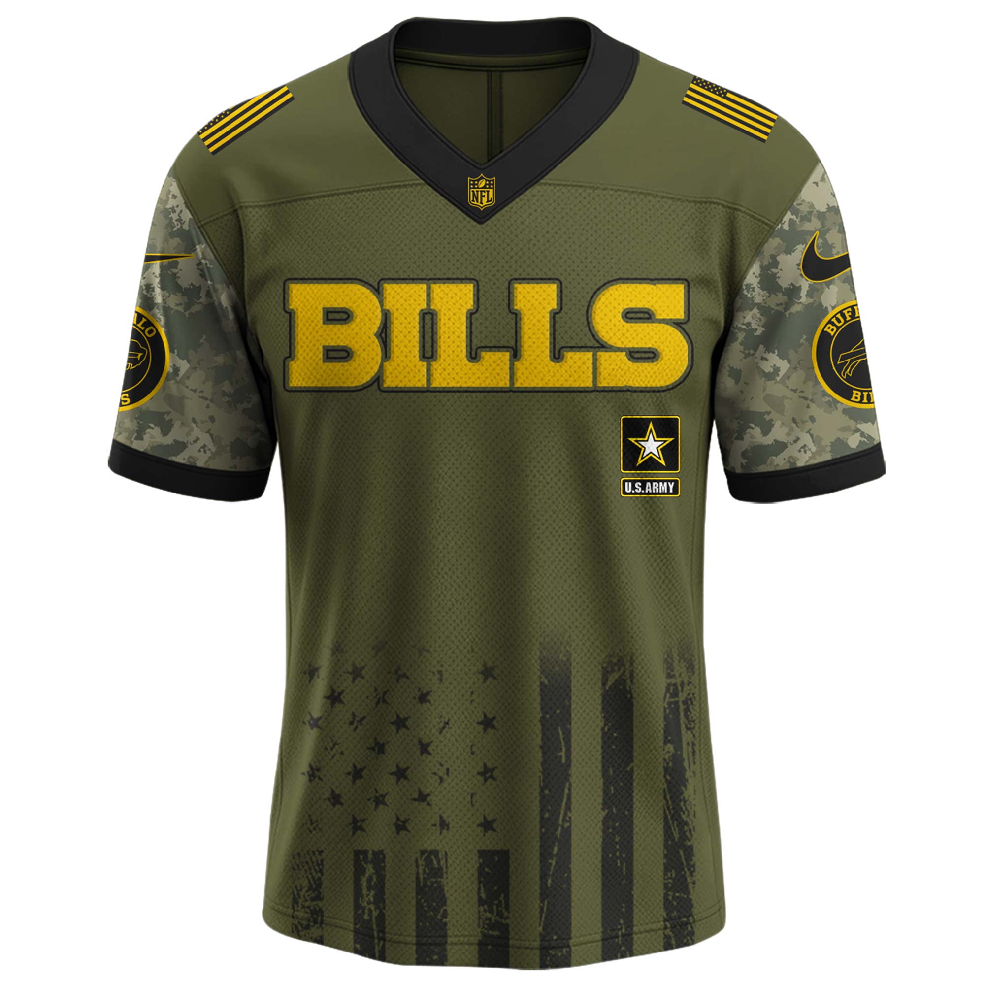 Buffalo Bills NFL x U.S. Army 250th Birthday Celebration Jersey Buffalo Bills NFL x U.S. Army 250th Birthday Celebration Jersey