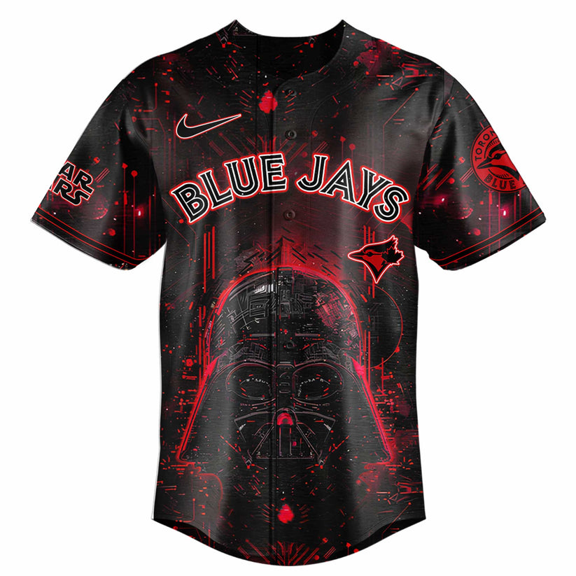 Toronto Blue Jays MLB x Star Wars Darth Vader Baseball Jersey Toronto Blue Jays MLB x Star Wars Darth Vader Baseball Jersey