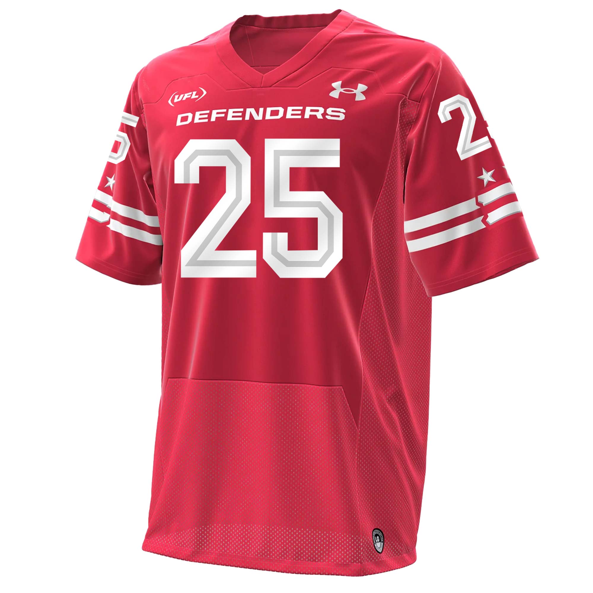 DC Defenders 2025 United Football League Special Red Football Jersey DC Defenders 2025 United Football League Special Red Football Jersey