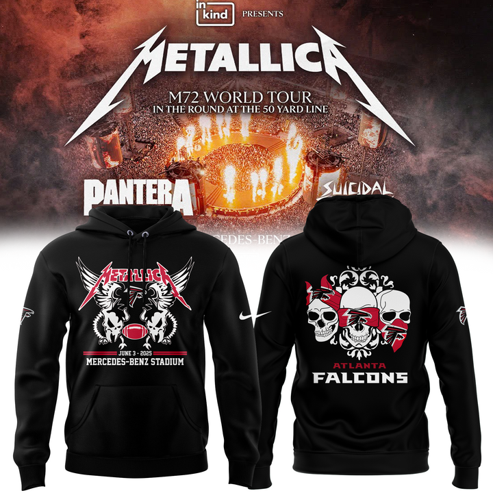 Atlanta Falcons x Metallica M72 World Tour Special Hoodie Atlanta Falcons x Metallica M72 World Tour Special Hoodie