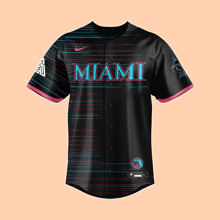 Miami Marlins x Chris Brown Breezy Bowl XX Concert Special Baseball Jersey Miami Marlins x Chris Brown Breezy Bowl XX Concert Special Baseball Jersey