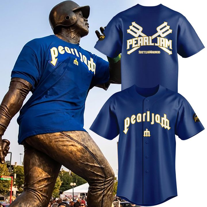 Seattle Mariners Pearl Jam Ten Club Night Special Baseball Jersey Seattle Mariners Pearl Jam Ten Club Night Special Baseball Jersey