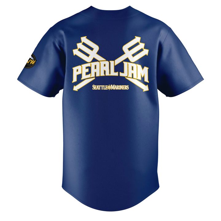 Seattle Mariners Pearl Jam Ten Club Night Special Baseball Jersey Seattle Mariners Pearl Jam Ten Club Night Special Baseball Jersey