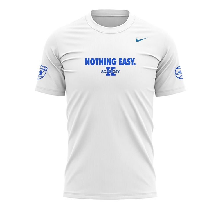 Duke Blue Devils Nothing Easy Special White Tee Duke Blue Devils Nothing Easy Special White Tee