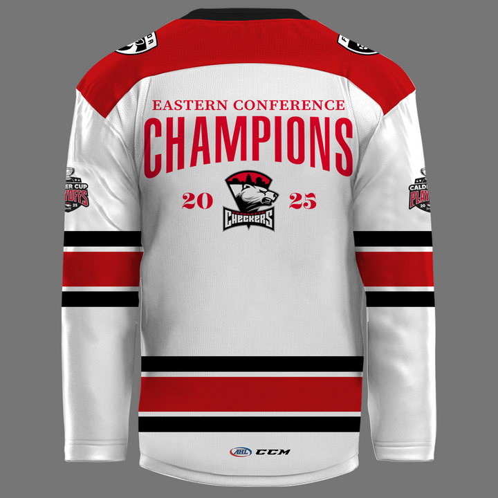 Charlotte Checkers Eastern Conference Champions 2025 Hockey Jersey Charlotte Checkers Eastern Conference Champions 2025 Hockey Jersey