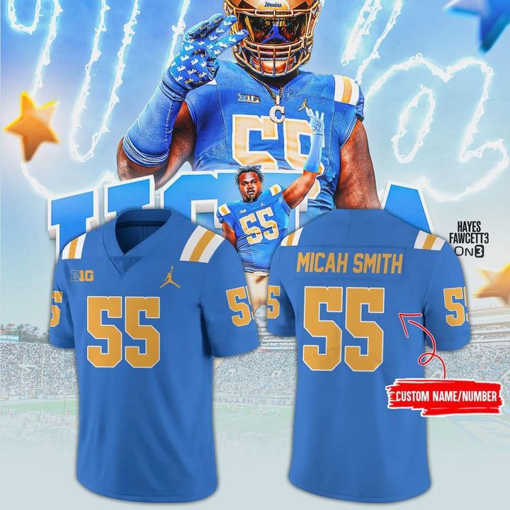 UCLA Bruins x Micah Smith 55 Special Edition Football Jersey UCLA Bruins x Micah Smith 55 Special Edition Football Jersey
