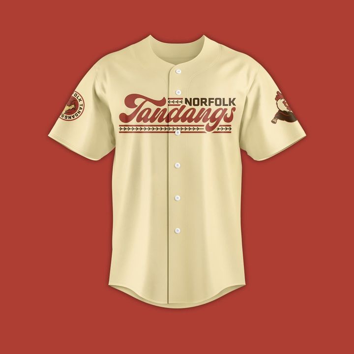 Norfolk Tandangs Filipino Heritage Night Personalized Baseball Jersey Norfolk Tandangs Filipino Heritage Night Personalized Baseball Jersey