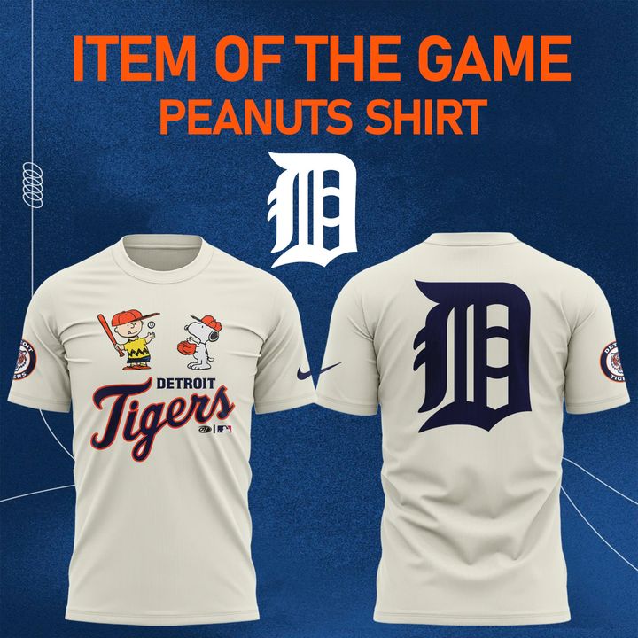 Detroit Tigers x Peanuts Iteam Of The Game Shirt Detroit Tigers x Peanuts Iteam Of The Game Shirt