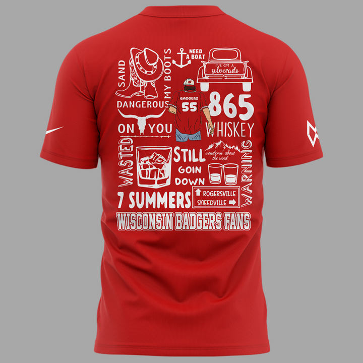 Morgan Wallen x Wisconsin Football Red Exclusive Version Shirt 2025 Morgan Wallen x Wisconsin Football Red Exclusive Version Shirt 2025