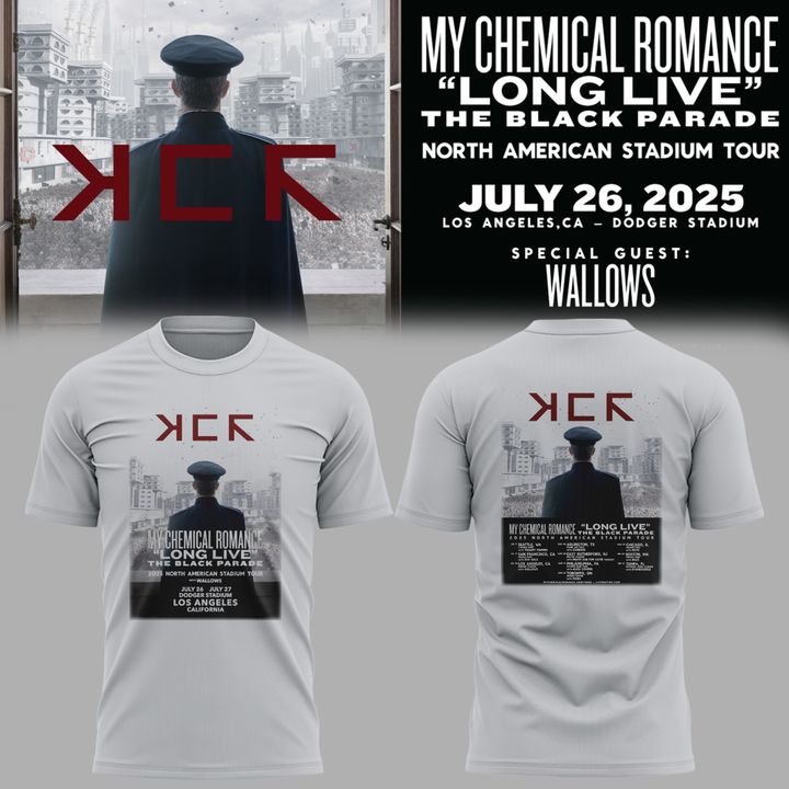 LA Dodgers x MCR Long Live The Black Parade Tour Shirt 2025 LA Dodgers x MCR Long Live The Black Parade Tour Shirt 2025