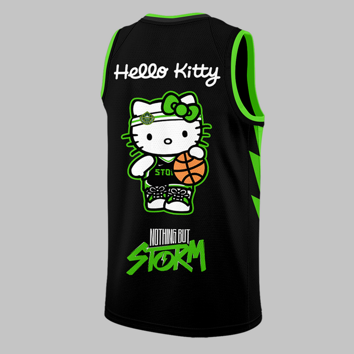 Seattle Storm x Hello Kitty Night Limited Basketball Jersey 2025 Seattle Storm x Hello Kitty Night Limited Basketball Jersey 2025