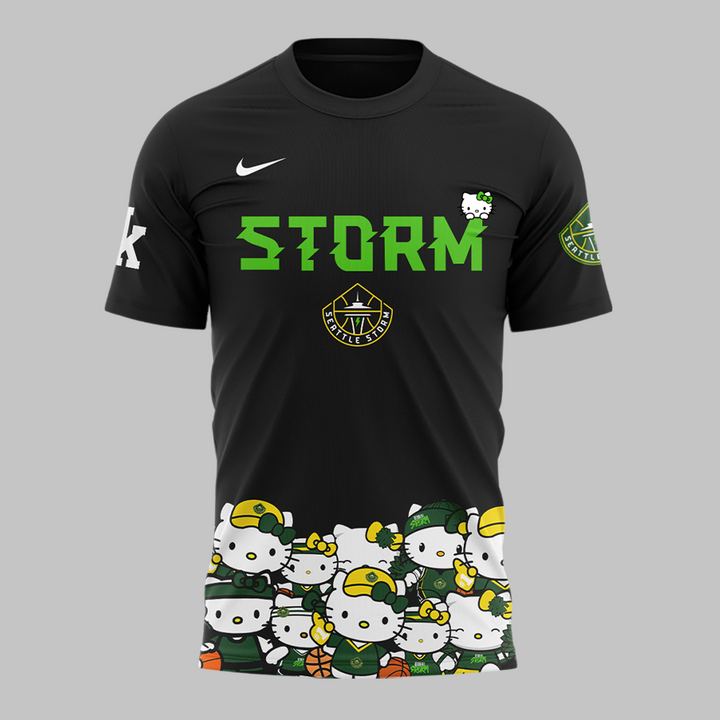 Seattle Storm x Hello Kitty Night Limited Shirt 2025 Seattle Storm x Hello Kitty Night Limited Shirt 2025