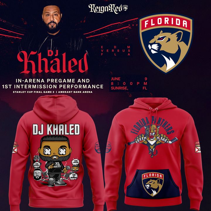 Florida Panthers x DJ Khaled Stanley Cup Final Game Hoodie 2025 Florida Panthers x DJ Khaled Stanley Cup Final Game Hoodie 2025