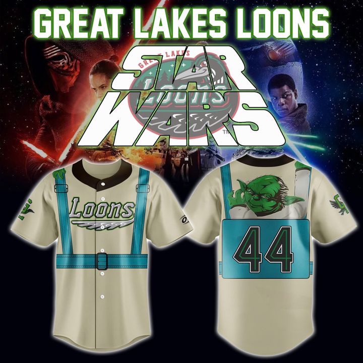 Great Lakes Loons Game Worn Star Wars Baseball Jersey 2025 Great Lakes Loons Game Worn Star Wars Baseball Jersey 2025