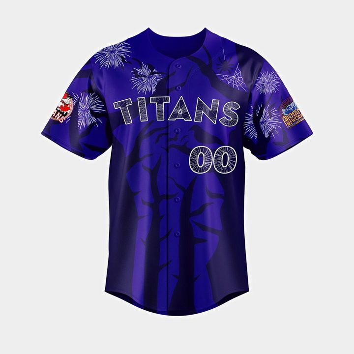 Ottawa Titans Firework Design Personalized Baseball Jersey Ottawa Titans Firework Design Personalized Baseball Jersey