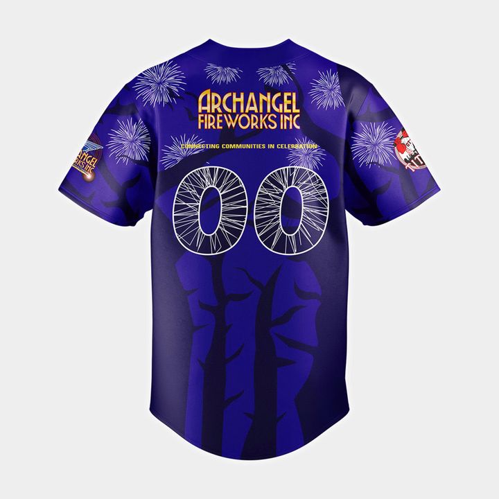 Ottawa Titans Firework Design Personalized Baseball Jersey Ottawa Titans Firework Design Personalized Baseball Jersey