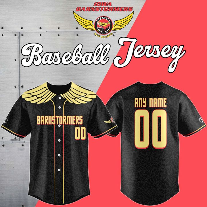 Iowa Barnstormers Limited Edition Baseball Jersey Iowa Barnstormers Limited Edition Baseball Jersey