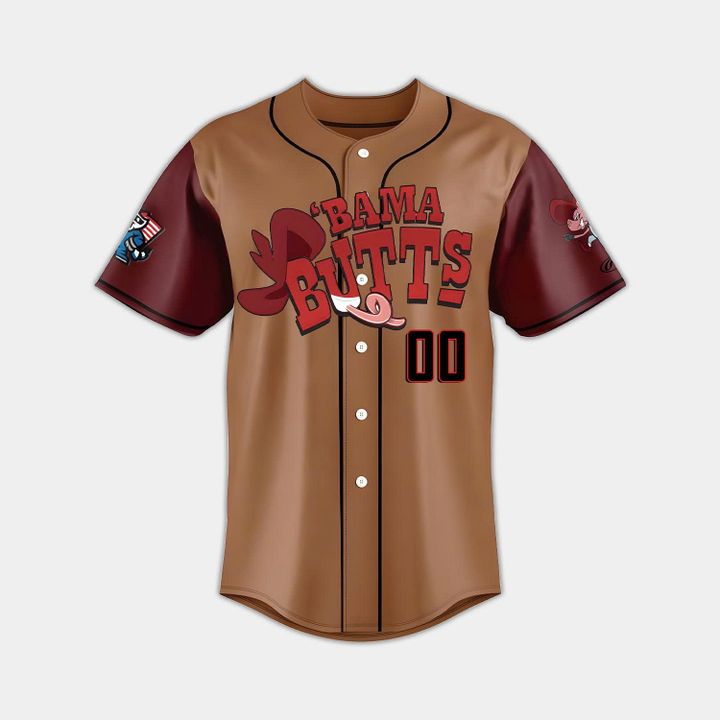 Rocket City Trash Pandas Bama Butts Day Baseball Jersey Rocket City Trash Pandas Bama Butts Day Baseball Jersey