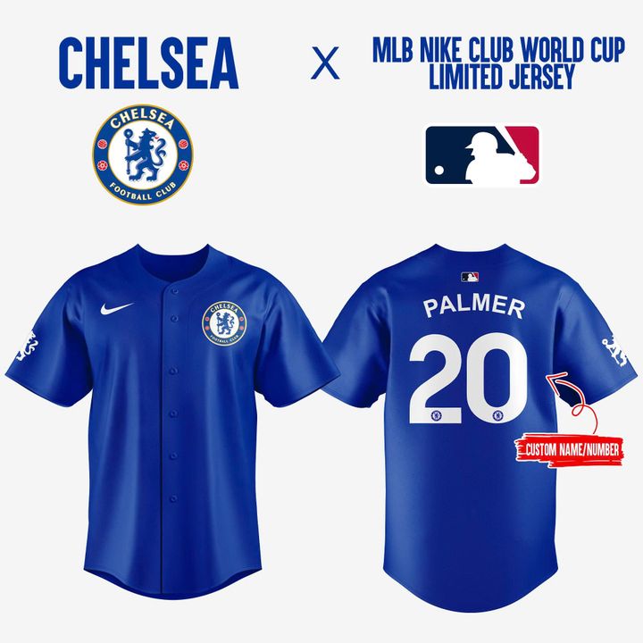 Chelsea FC x MLB Nike Club World Cup Custom Jersey Chelsea FC x MLB Nike Club World Cup Custom Jersey
