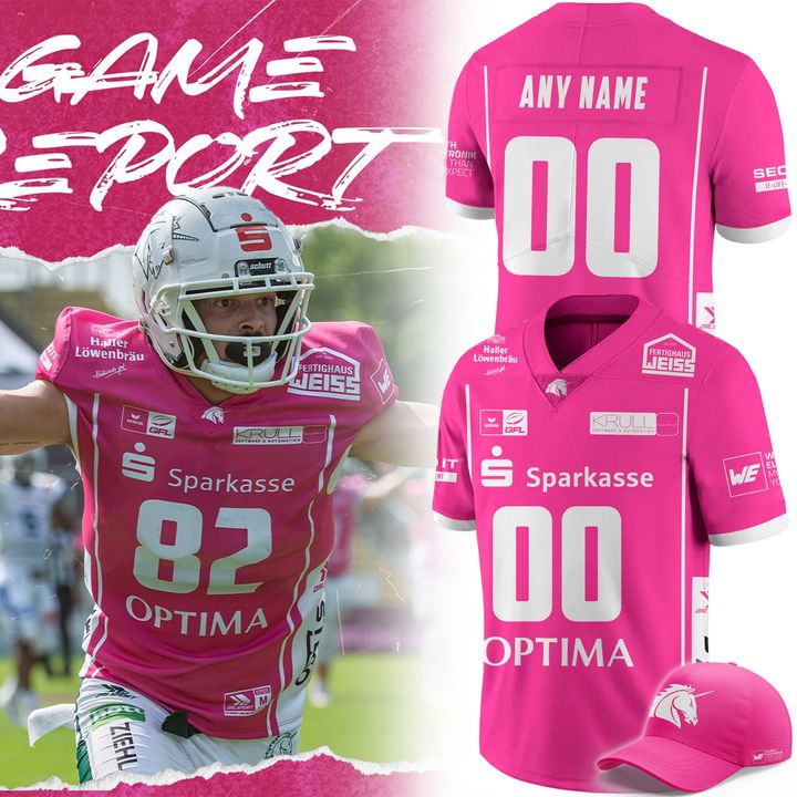 SchwaÃÂbisch Hall Unicorns Pink Bowl Limited Football Jersey 2025 SchwaÃÂbisch Hall Unicorns Pink Bowl Limited Football Jersey 2025
