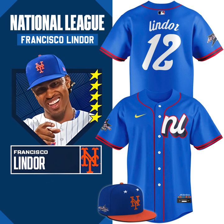 Francisco Lindor New York Mets 2025 MLB All-Star Game Baseball Jersey Francisco Lindor New York Mets 2025 MLB All-Star Game Baseball Jersey