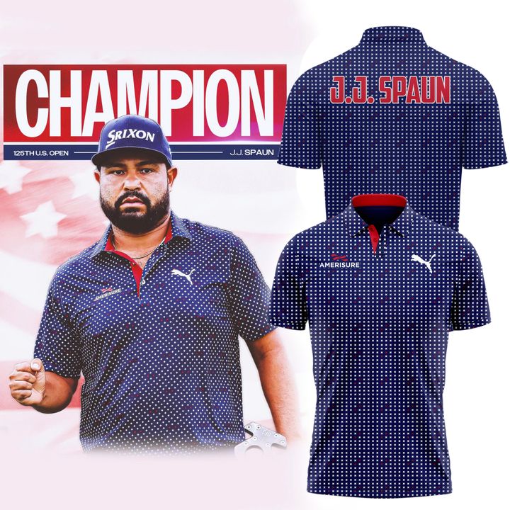 US Open 2025 x J.J Spaun Special Polo Shirt US Open 2025 x J.J Spaun Special Polo Shirt
