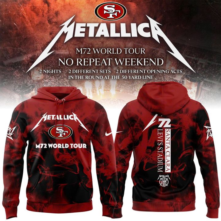 San Francisco 49ers x Metallica M72 World Tour Santa Clara 2025 Hoodie Set San Francisco 49ers x Metallica M72 World Tour Santa Clara 2025 Hoodie Set
