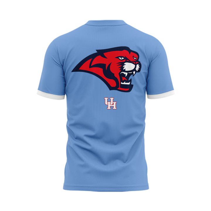 Houston Cougars 2025 Old Logo Blue Shirt Houston Cougars 2025 Old Logo Blue Shirt