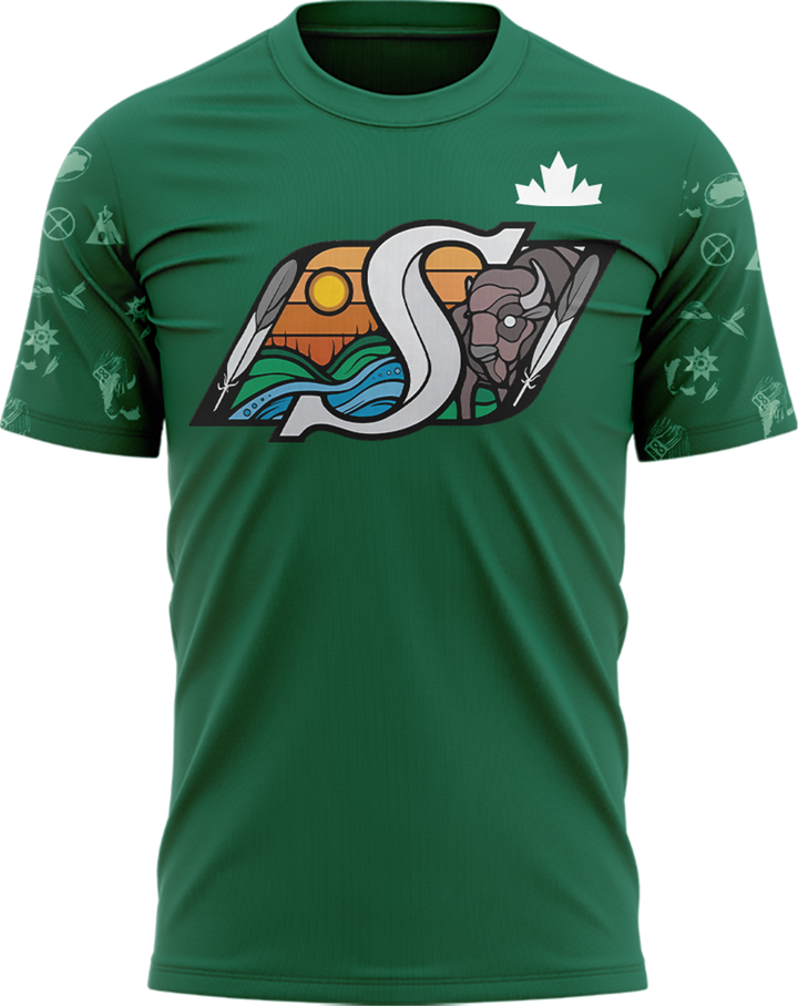 Saskatchewan Roughriders 2025 Indigenous Heritage Special Tee Saskatchewan Roughriders 2025 Indigenous Heritage Special Tee