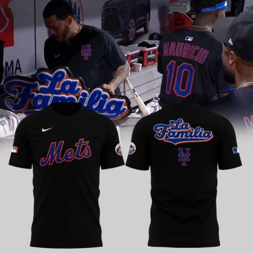New York Mets La Familia Logo T-shirt