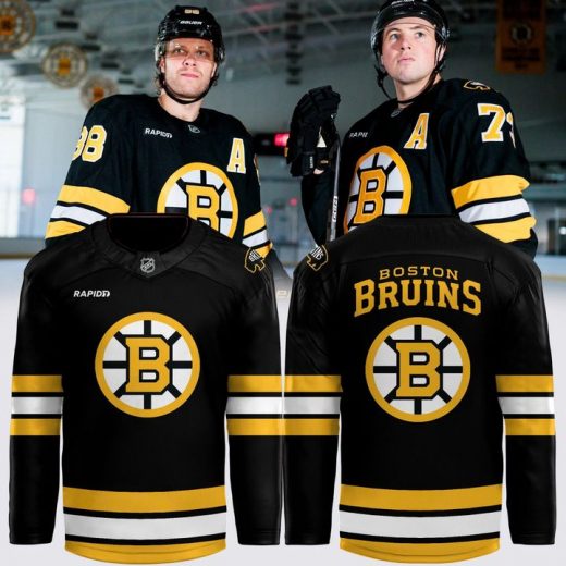 Boston Bruins New Uniform and Logo 2025-26 Hockey Jersey