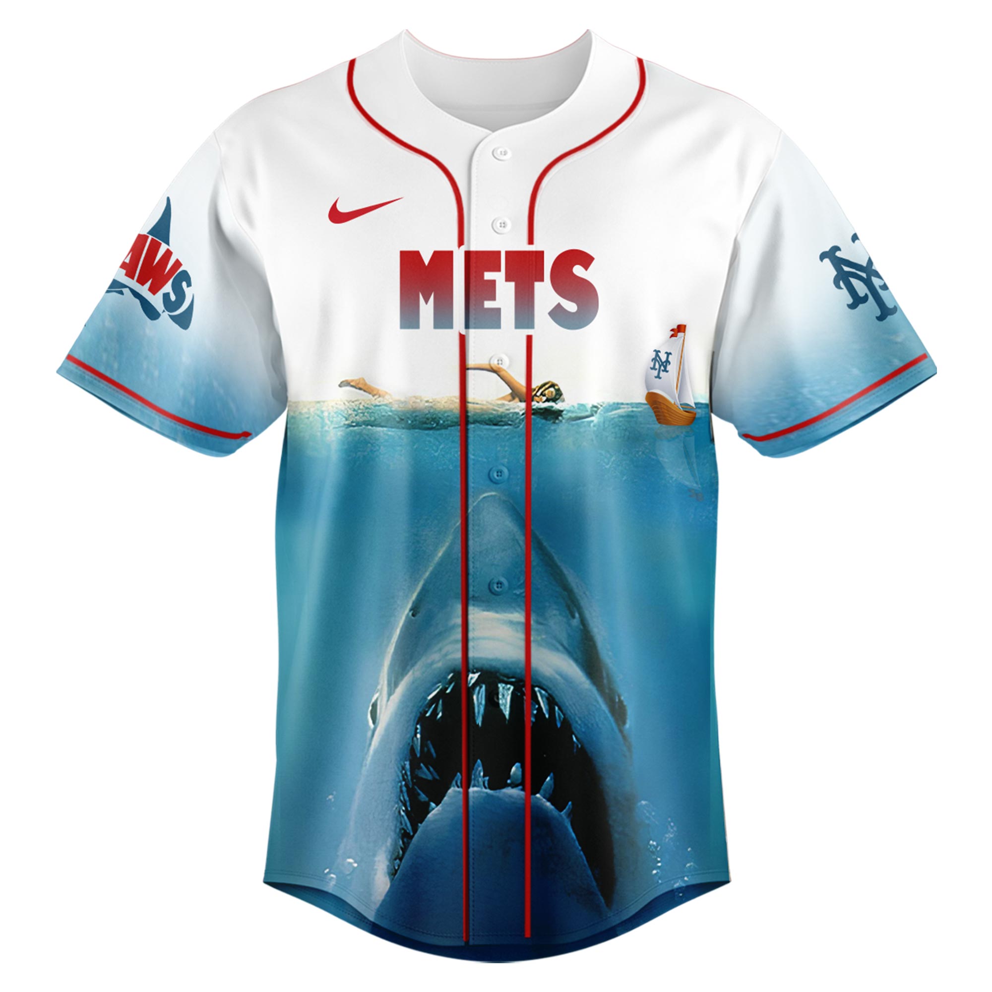 New York Mets MLB x JAWS 50th Anniversary Jersey 2025 New York Mets MLB x JAWS 50th Anniversary Jersey 2025