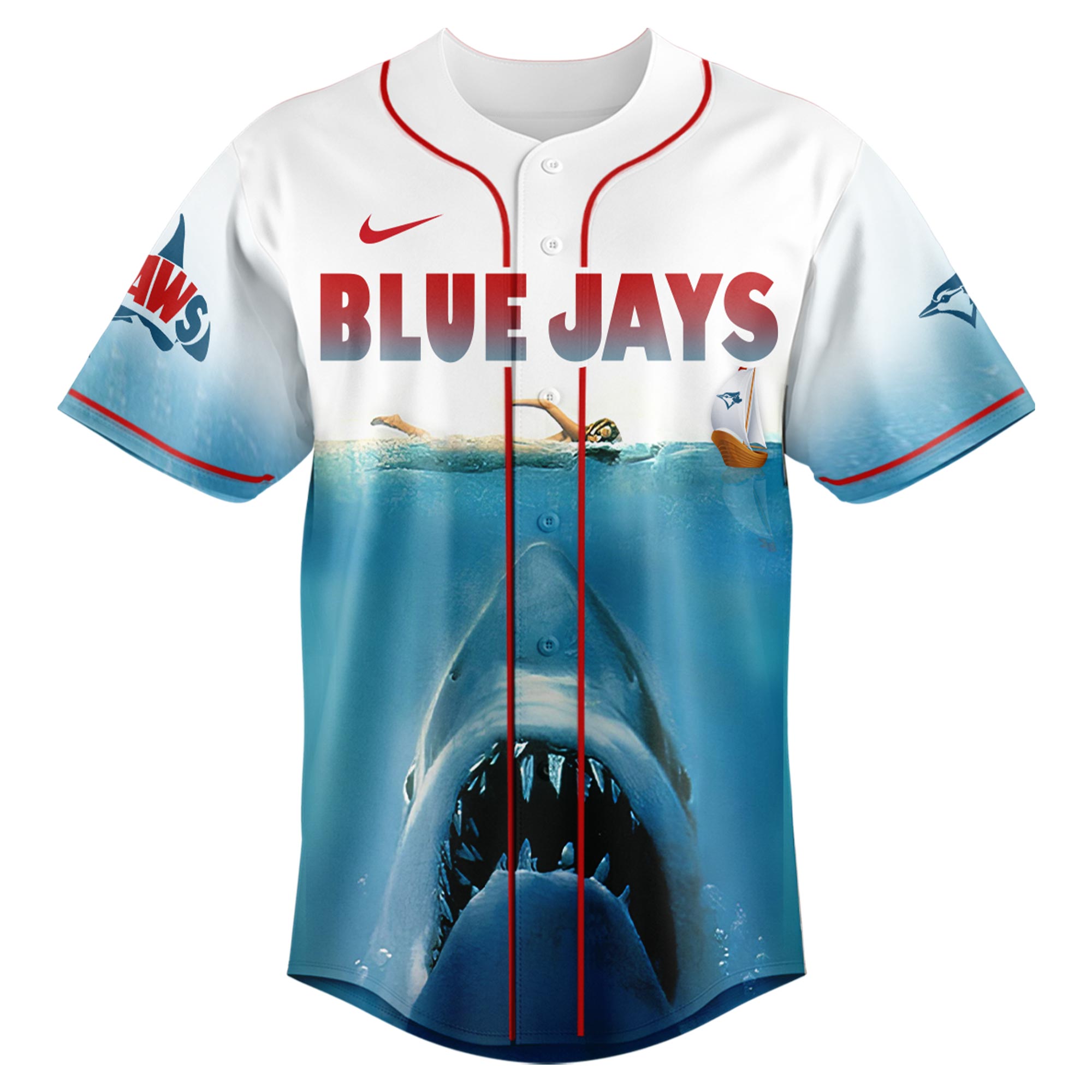 Toronto Blue Jays MLB x JAWS 50th Anniversary Jersey 2025 Toronto Blue Jays MLB x JAWS 50th Anniversary Jersey 2025