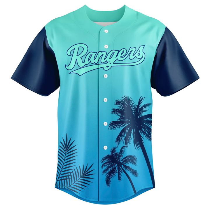 Texas Rangers Margaritaville Night Personalized Baseball Jersey Texas Rangers Margaritaville Night Personalized Baseball Jersey