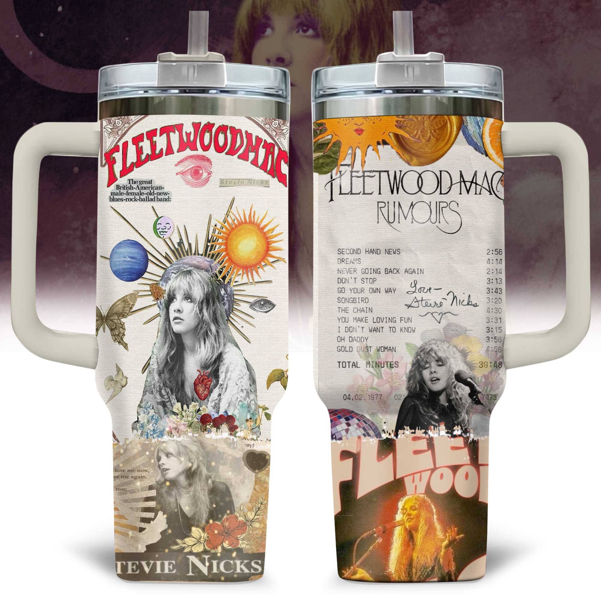 Stevie Nicks Rumours of Fleetwood Mac 2025 Stanley Tumbler Stevie Nicks Rumours of Fleetwood Mac 2025 Stanley Tumbler