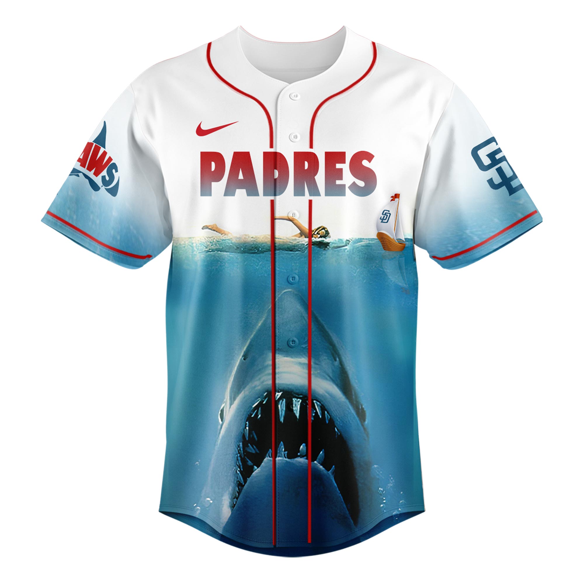 San Diego Padres MLB x JAWS 50th Anniversary Jersey 2025 San Diego Padres MLB x JAWS 50th Anniversary Jersey 2025