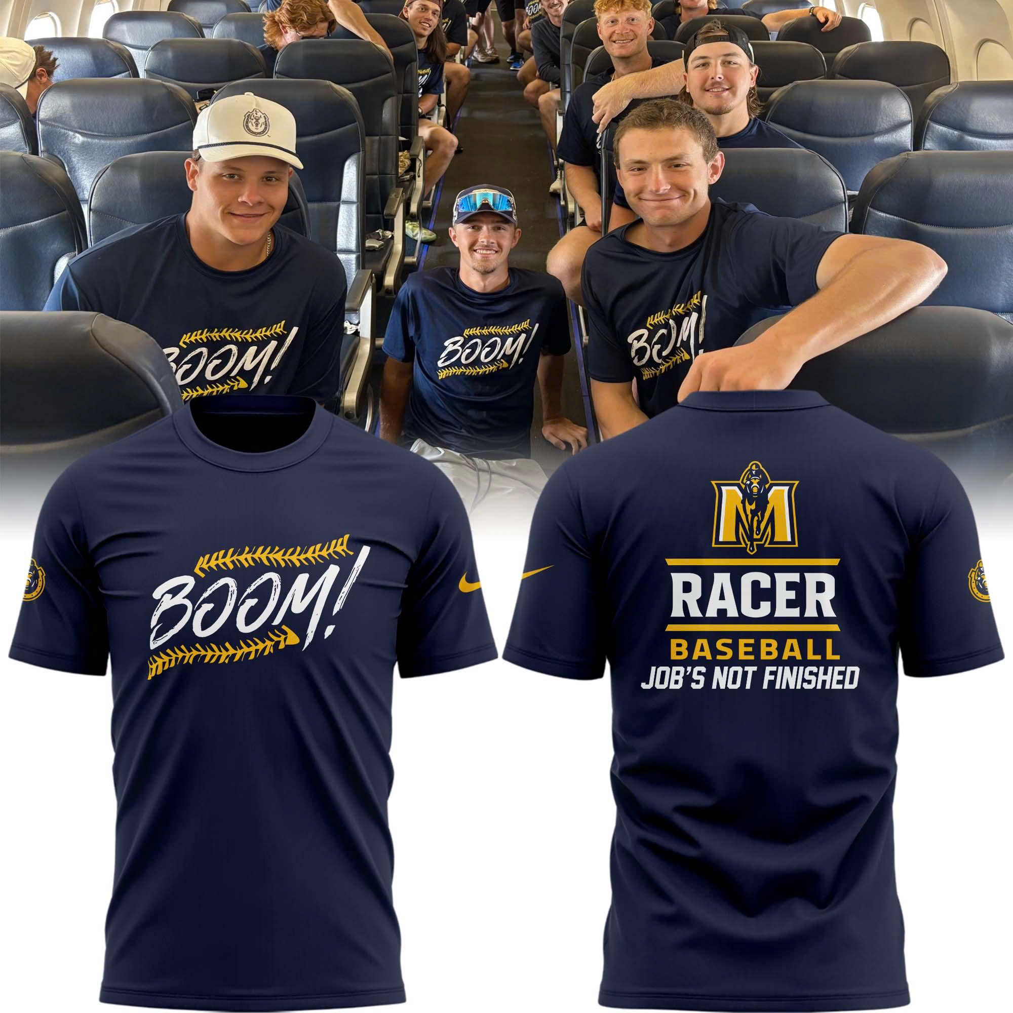 Murray State Baseball Special New JobâÂÂs Not Finished Shirt Murray State Baseball Special New JobâÂÂs Not Finished Shirt