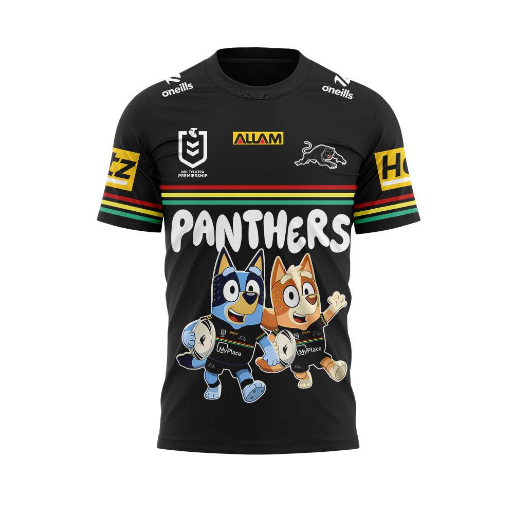 Penrith Panthers NRL x Bluey and Bingo 2025 Shirt Penrith Panthers NRL x Bluey and Bingo 2025 Shirt