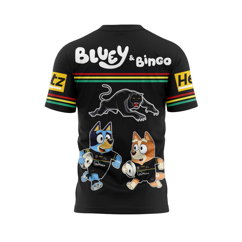 Penrith Panthers NRL x Bluey and Bingo 2025 Shirt Penrith Panthers NRL x Bluey and Bingo 2025 Shirt